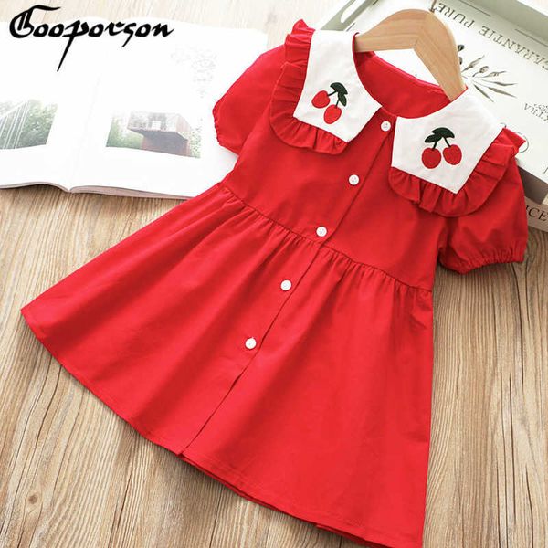 summer girl red cherry embroidered dress children's wear cute fashion baby girl's summer casual dress princess dress costume 21071, Red;yellow
summer girl red cherry embroidered dress children's wear cute fashion baby girl's summer casual dress princess dress costume 21071, Red;yellow