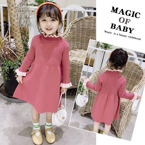 autumn winter baby girls knitting dress korean style children patchwork dresses fashion clothing toddler casual girl's, Red;yellow
autumn winter baby girls knitting dress korean style children patchwork dresses fashion clothing toddler casual girl's, Red;yellow