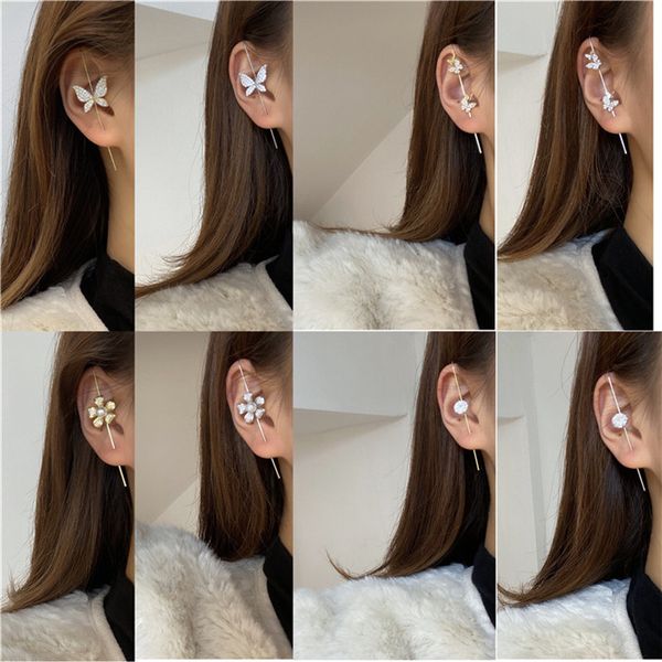 kimter silver plated rhinestone earrings unique ears cuff piercing ear long climber hook earring for women jewelry c515fz, Golden;silver
kimter silver plated rhinestone earrings unique ears cuff piercing ear long climber hook earring for women jewelry c515fz, Golden;silver