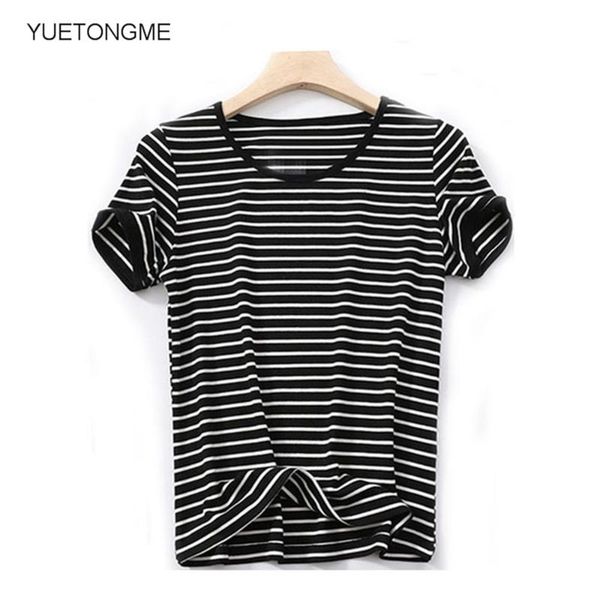women's t-shirt retro hit color striped female 2021 summer skin-friendly chic basic bottoming shirt short-sleeved 076, White
women's t-shirt retro hit color striped female 2021 summer skin-friendly chic basic bottoming shirt short-sleeved 076, White