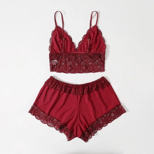 ladies pajamas fashion underwear summer lace comfortable suspenders polyester stitching shorts suit s-l yoga outfit
ladies pajamas fashion underwear summer lace comfortable suspenders polyester stitching shorts suit s-l yoga outfit