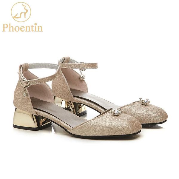 dress shoes phoentin gold sandals 2021 ankle strap buckle sandals-women crystal decoration sequined cloth med heel female summer ft385, Black
dress shoes phoentin gold sandals 2021 ankle strap buckle sandals-women crystal decoration sequined cloth med heel female summer ft385, Black
