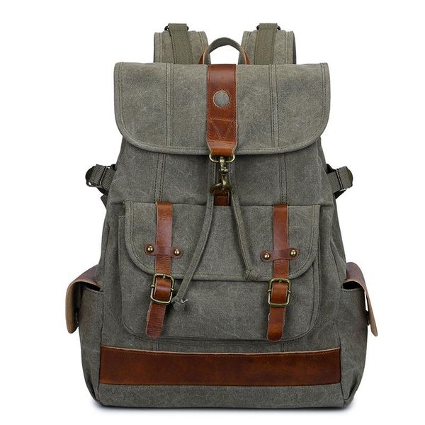 backpack universal vintage lapwomen's canvas student bag men's leather casual school fashion
backpack universal vintage lapwomen's canvas student bag men's leather casual school fashion