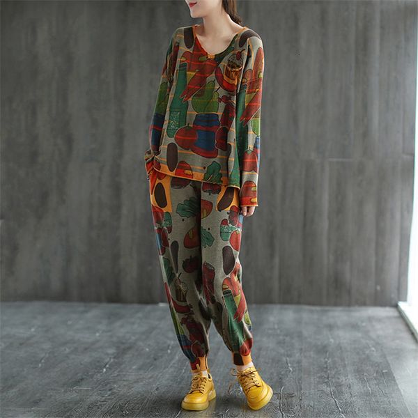 pant autumn cotton knitted from two casual pieces long sleeve female impression with loose v-cleavage tracksuit retro set in fashion 7oi6, White
pant autumn cotton knitted from two casual pieces long sleeve female impression with loose v-cleavage tracksuit retro set in fashion 7oi6, White