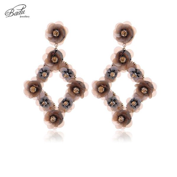 badu vintage dangle earring plastic sequins rhombus crystal flower drop earrings party jewelry gift for girls wholesale dropship & chandelie, Silver
badu vintage dangle earring plastic sequins rhombus crystal flower drop earrings party jewelry gift for girls wholesale dropship & chandelie, Silver