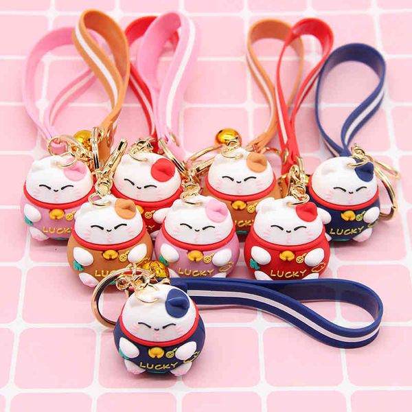 keychains key pendant cartoon fortune cat personalized key doll accessories, Silver
keychains key pendant cartoon fortune cat personalized key doll accessories, Silver