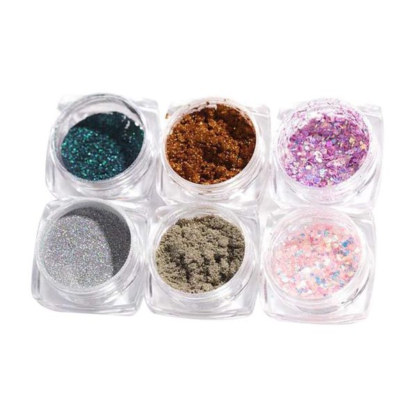 nail art decorations 6 boxes holographic mermaid glitter powder sequins flakes paillette, Silver;gold
nail art decorations 6 boxes holographic mermaid glitter powder sequins flakes paillette, Silver;gold