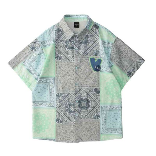 cashew nut print shirt short t-shirt men's high street fashion brand loose lapel 5 / 6 sleeve, White;black
cashew nut print shirt short t-shirt men's high street fashion brand loose lapel 5 / 6 sleeve, White;black