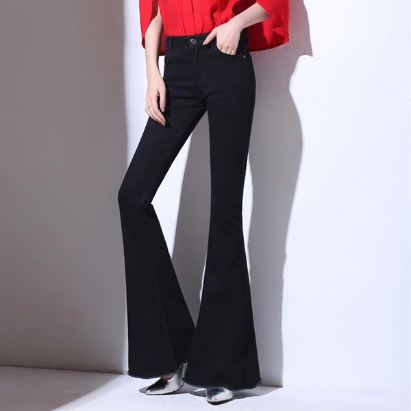 women's jeans 2021 spring women mid waist cowboy flare pants vintage black blue full length denim slim trousers
women's jeans 2021 spring women mid waist cowboy flare pants vintage black blue full length denim slim trousers
