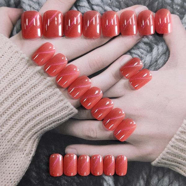 false nails nail art 24pcs red fake patch square head glue type removable short paragraph fashion manicure gel polish, Red;gold
false nails nail art 24pcs red fake patch square head glue type removable short paragraph fashion manicure gel polish, Red;gold