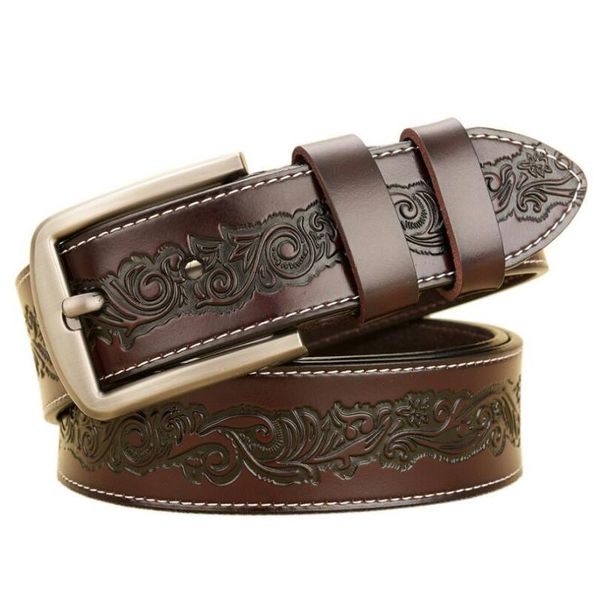 men pin buckle genuine leather belt luxury jeans belts male business fancy vintage waistband strap zlb119, Black;brown
men pin buckle genuine leather belt luxury jeans belts male business fancy vintage waistband strap zlb119, Black;brown