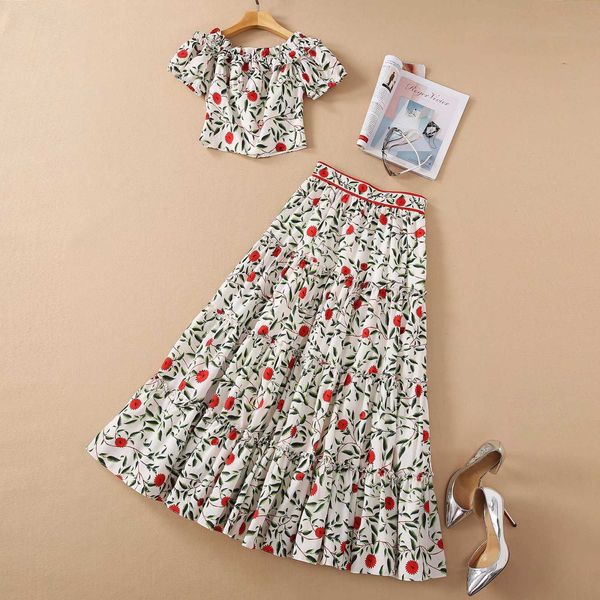 summer style women off-shoulder slash neck bohemian floral print cotton short maxi long skirt set 210526, White
summer style women off-shoulder slash neck bohemian floral print cotton short maxi long skirt set 210526, White