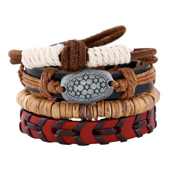charm bracelets vintage 1 set leather bracelet men coconut male jewelry handmade thread beach infinity love friendship gift, Golden;silver
charm bracelets vintage 1 set leather bracelet men coconut male jewelry handmade thread beach infinity love friendship gift, Golden;silver
