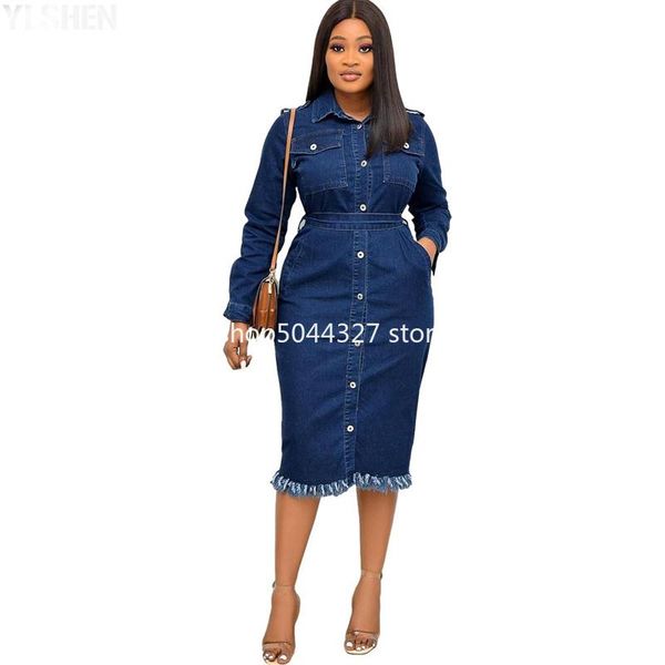 ethnic clothing denim long sleeve dress party african dresses for women casual clothes tassel robe africaine femme 2021 plus size, Red
ethnic clothing denim long sleeve dress party african dresses for women casual clothes tassel robe africaine femme 2021 plus size, Red