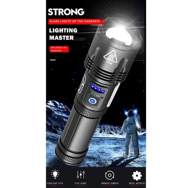 flashlights torches high-brightness rechargeable fishing hand light, led flashing waterproof light hard oxidation treatment
flashlights torches high-brightness rechargeable fishing hand light, led flashing waterproof light hard oxidation treatment