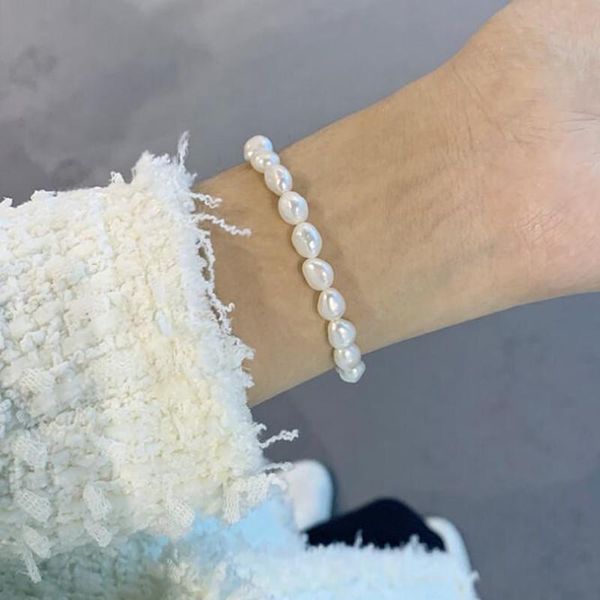charm bracelets bovvsky handmade natural freshwater pearl bracelet gold metal hand jewelry irregular beads for women, Golden;silver
charm bracelets bovvsky handmade natural freshwater pearl bracelet gold metal hand jewelry irregular beads for women, Golden;silver