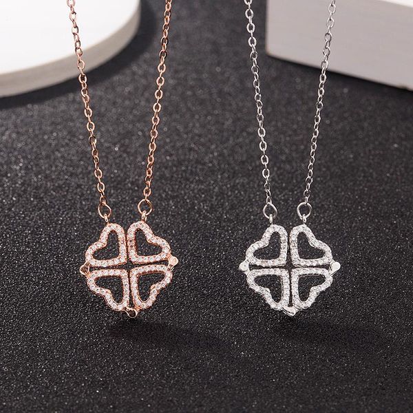 pendant necklaces dropship fashion s925 sterling silver micro inlaid heart clover love chain choker necklace women jewelry clavicle
pendant necklaces dropship fashion s925 sterling silver micro inlaid heart clover love chain choker necklace women jewelry clavicle