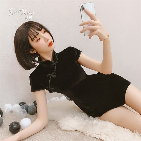 retro republic style velvet elegant cheongsam costumes side slit qipao uniform temptation chinese dress qipao party ao dai, Black;white
retro republic style velvet elegant cheongsam costumes side slit qipao uniform temptation chinese dress qipao party ao dai, Black;white