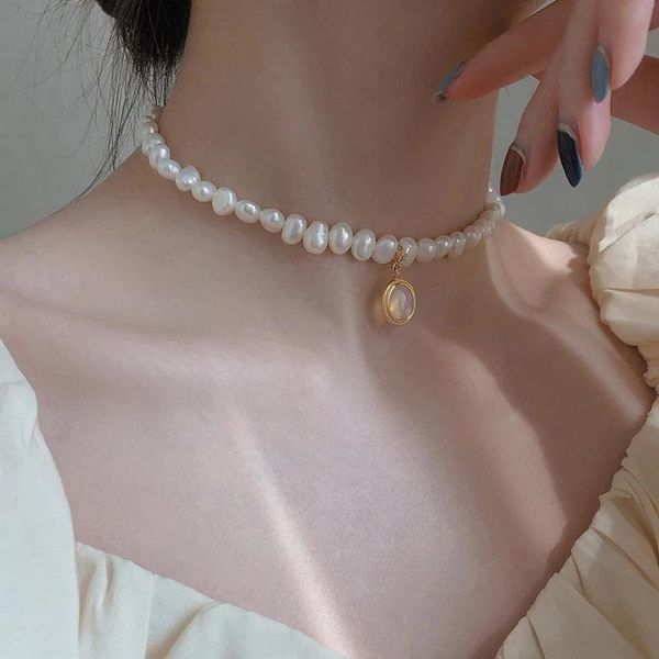 chokers baroque irregular freshwater pearl moonstone necklace for women luxury wedding bridal jewelry pendant clavicle neck chain choker, Golden;silver
chokers baroque irregular freshwater pearl moonstone necklace for women luxury wedding bridal jewelry pendant clavicle neck chain choker, Golden;silver
