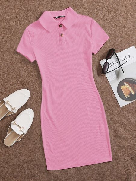 button front rib-knit bodycon dress u9br#, Black;gray
button front rib-knit bodycon dress u9br#, Black;gray