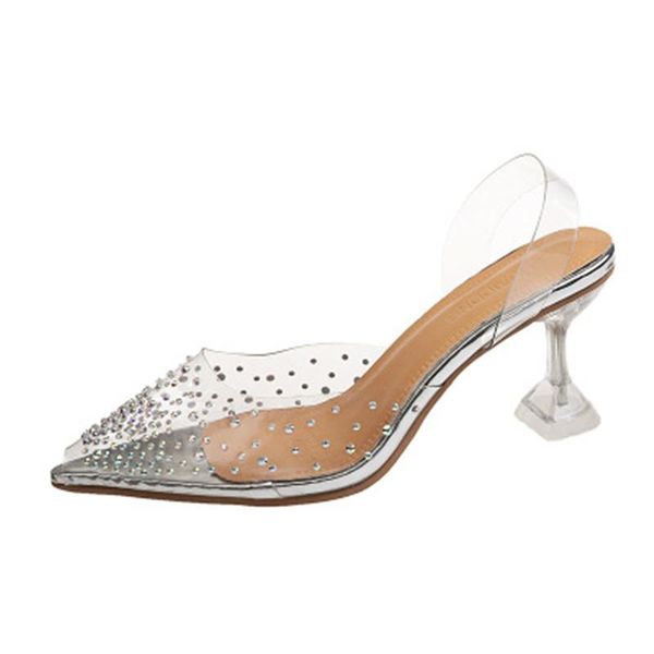 dress shoes women's sandals women 2021 transparent polka dot rhinestones pvc outer wear stiletto net red small fresh, Black
dress shoes women's sandals women 2021 transparent polka dot rhinestones pvc outer wear stiletto net red small fresh, Black