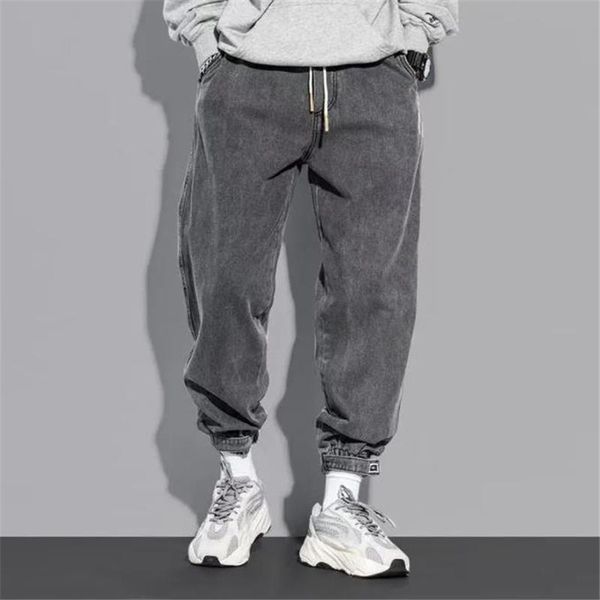 men's jeans casual men outdoor fashion loose harem pants elastic waist male washed denim plus size, Blue
men's jeans casual men outdoor fashion loose harem pants elastic waist male washed denim plus size, Blue