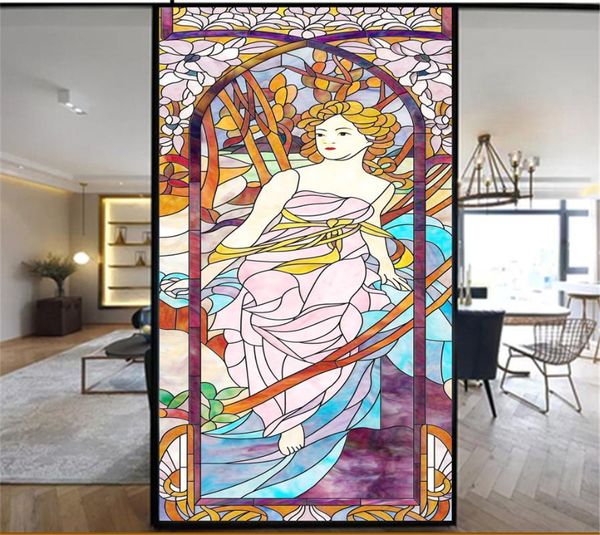 window stickers privacy windows film decorative church style goddess stained glass no glue static cling frosted 43
window stickers privacy windows film decorative church style goddess stained glass no glue static cling frosted 43