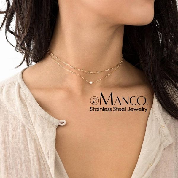 pendant necklaces e-manco fashion layered chain necklace gold pearl for women simple geometric female trendy chokers, Silver
pendant necklaces e-manco fashion layered chain necklace gold pearl for women simple geometric female trendy chokers, Silver