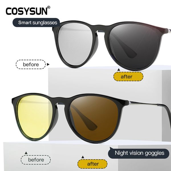 luxury designer sunglasses 2021 women pchromic female day night vision polarized glasses female shade smart oculos de sol 0622, White;black
luxury designer sunglasses 2021 women pchromic female day night vision polarized glasses female shade smart oculos de sol 0622, White;black