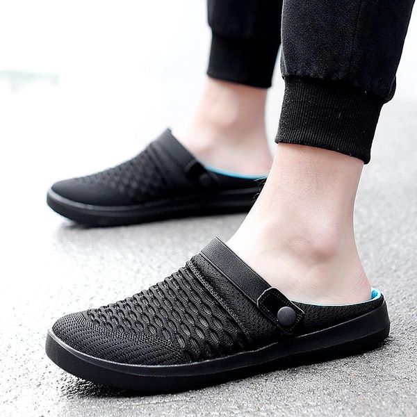 slippers men hollow out casual beach sandal breathable flip flops non-slide indestructible male zapatos hombre footwear, Black
slippers men hollow out casual beach sandal breathable flip flops non-slide indestructible male zapatos hombre footwear, Black