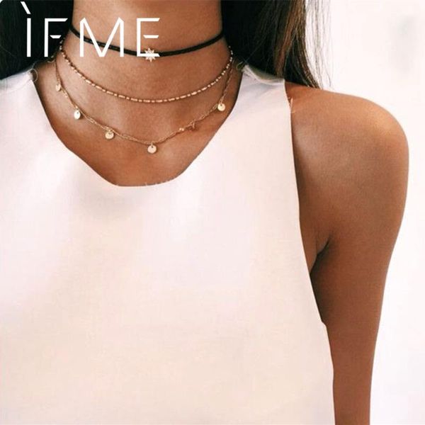 boho crystal beads chain choker necklaces three layers for women trendy gold color sequins star statement necklace 2021 chokers, Golden;silver
boho crystal beads chain choker necklaces three layers for women trendy gold color sequins star statement necklace 2021 chokers, Golden;silver