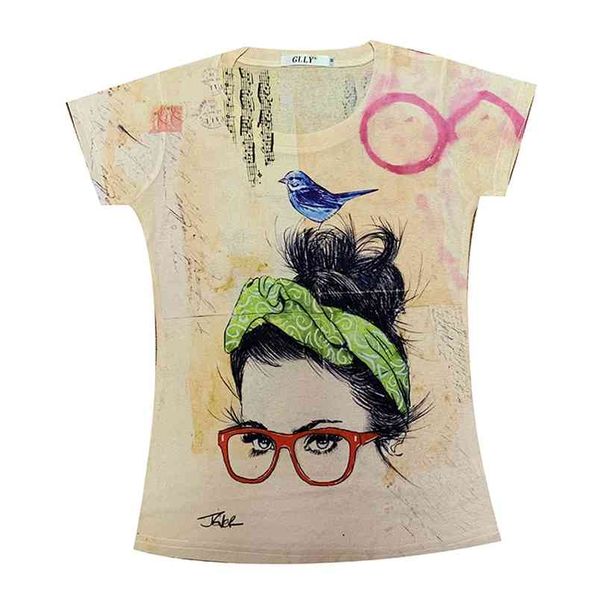 europe style summer fashion girls print t-shirt for women o neck short sleeves tee female pullover casual tees 210428, White
europe style summer fashion girls print t-shirt for women o neck short sleeves tee female pullover casual tees 210428, White