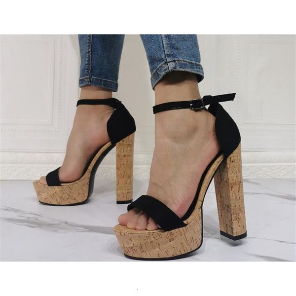 sandals 100% real pictures black woman chunky suede heels a line feminine peep sandals toe cape heel platform dressed as party shoes big siz
sandals 100% real pictures black woman chunky suede heels a line feminine peep sandals toe cape heel platform dressed as party shoes big siz