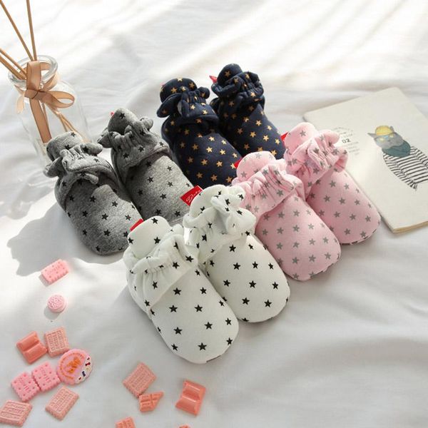 born baby anti-slip socks shoes star print booties keep warm soles winter indoor walking soft cotton floor first walkers
born baby anti-slip socks shoes star print booties keep warm soles winter indoor walking soft cotton floor first walkers