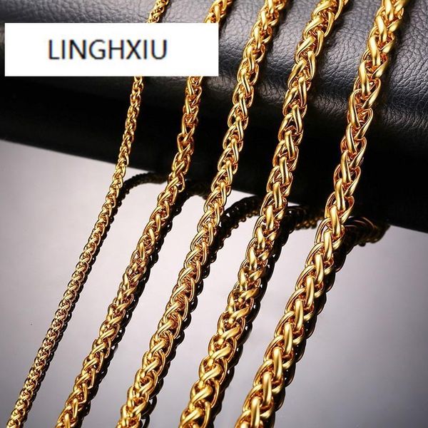 chains stainless steel gold color triple rope chain men necklace 24" charm jewelry 3mm 5mm 7mm wholesale price, Silver
chains stainless steel gold color triple rope chain men necklace 24" charm jewelry 3mm 5mm 7mm wholesale price, Silver