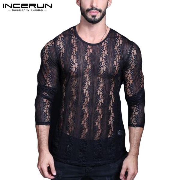 men's t-shirts men mesh t shirt see through lace crew neck streetwear long sleeve tee fitness party nightclub camisetas incerun s-, White;black
men's t-shirts men mesh t shirt see through lace crew neck streetwear long sleeve tee fitness party nightclub camisetas incerun s-, White;black
