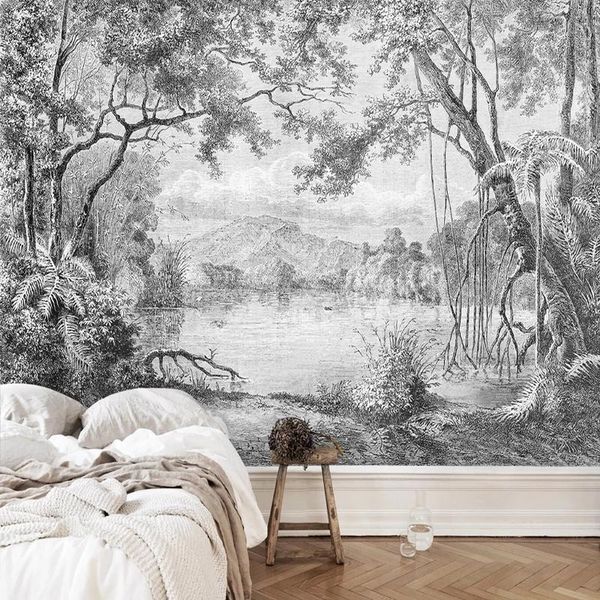wallpapers custom po self adhesive wallpaper black and white forest mural european retro hand painted line rainforest jungle painting
wallpapers custom po self adhesive wallpaper black and white forest mural european retro hand painted line rainforest jungle painting