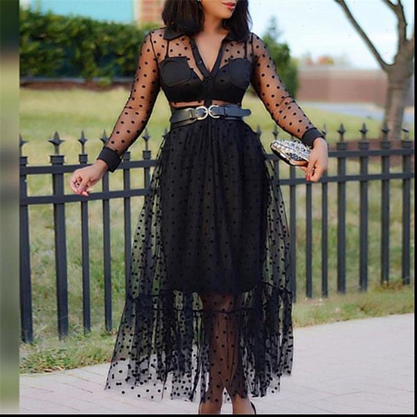womens tracksuits women black mesh two pieces set polka dot see through transparent shirts tulle skirts lining elastic waist, Gray
womens tracksuits women black mesh two pieces set polka dot see through transparent shirts tulle skirts lining elastic waist, Gray