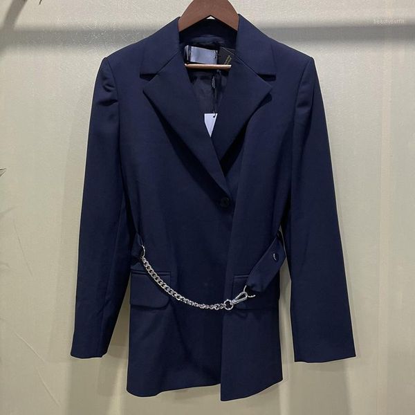 women's suits & blazers autumn wool blended blazer office ladies jacket french brand with metal belt commuter women, White;black
women's suits & blazers autumn wool blended blazer office ladies jacket french brand with metal belt commuter women, White;black