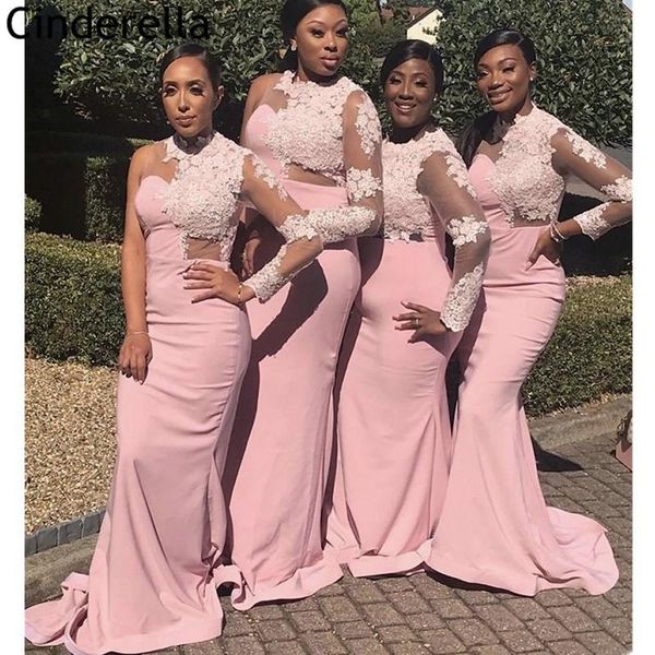 bridesmaid dress lace dresses long sleeves mermaid sweep train flower with zipper back wedding party, White;pink
bridesmaid dress lace dresses long sleeves mermaid sweep train flower with zipper back wedding party, White;pink