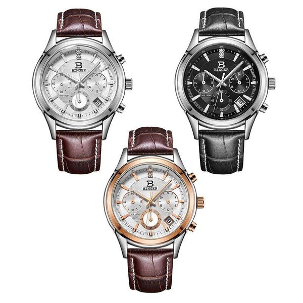 wristwatches genuine binger6019 refreshing and flying series couple man's watch mechanical classical for love stainless steel/leather c, Slivery;brown
wristwatches genuine binger6019 refreshing and flying series couple man's watch mechanical classical for love stainless steel/leather c, Slivery;brown