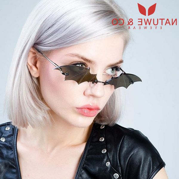 NATUWE & CO 2020 Trendy Bat Decoration Random sunglasses for women's fashion design Small size glasses Glasses wholesale, White;black
NATUWE & CO 2020 Trendy Bat Decoration Random sunglasses for women's fashion design Small size glasses Glasses wholesale, White;black