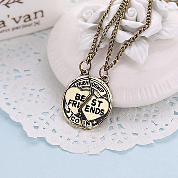 pendant necklaces retro old creative stitching personality fashion 1 pair half love letter friends necklace sweater chain jewelry, Silver
pendant necklaces retro old creative stitching personality fashion 1 pair half love letter friends necklace sweater chain jewelry, Silver