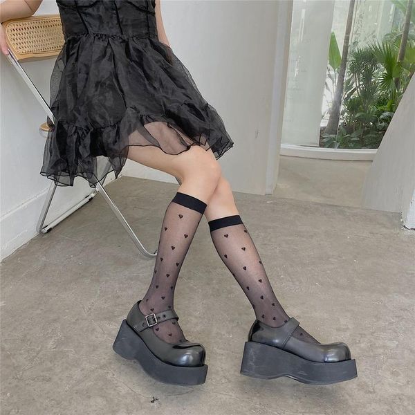 socks & hosiery fashion women long stockings designer dot heart bow lolita student girl summer transparent kawaii sox, Black;white
socks & hosiery fashion women long stockings designer dot heart bow lolita student girl summer transparent kawaii sox, Black;white