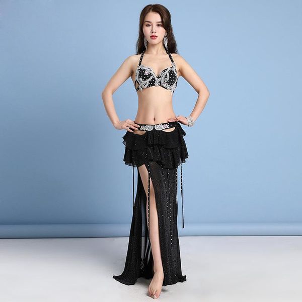 stage wear professional oriental belly dance costume performance clothing 2 pcs sequins rhinestones beaded bra with skirt, Black;red
stage wear professional oriental belly dance costume performance clothing 2 pcs sequins rhinestones beaded bra with skirt, Black;red