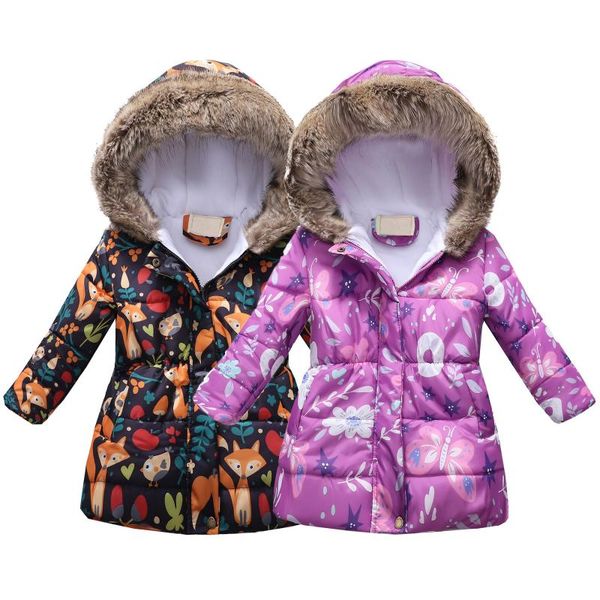 down coat children's jackets kids thickened multicolor winter girl jacket fashion printed hooded children wear warm gir, Blue;gray
down coat children's jackets kids thickened multicolor winter girl jacket fashion printed hooded children wear warm gir, Blue;gray