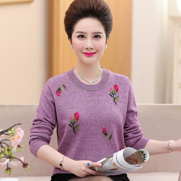 women's sweaters middle and old age 2021 fashions, mothers, autumn winter sweaters, fat long sleeved sweaters., White;black
women's sweaters middle and old age 2021 fashions, mothers, autumn winter sweaters, fat long sleeved sweaters., White;black