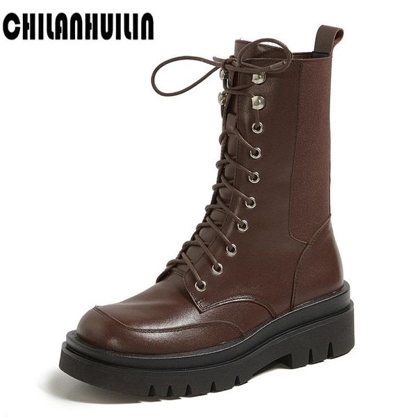 boots fashion lace-up women's platform ankle women genuine leather motorcycle wild riding shoes woman, Black
boots fashion lace-up women's platform ankle women genuine leather motorcycle wild riding shoes woman, Black