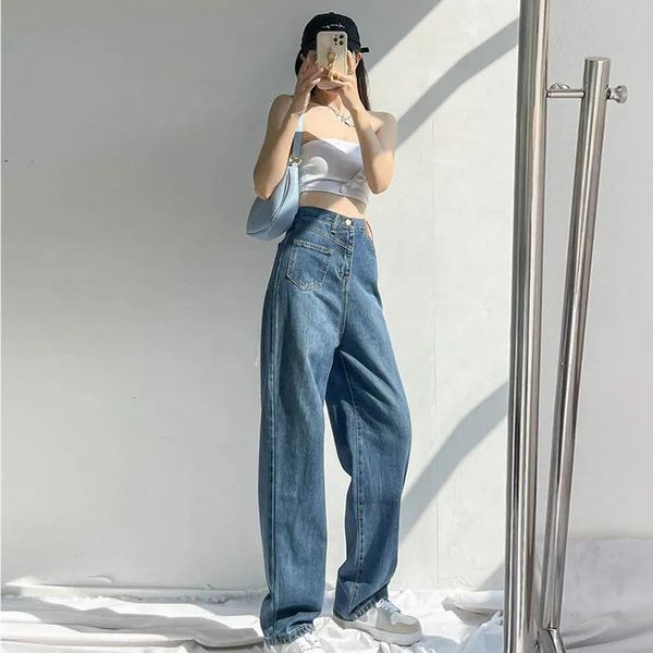 women's jeans women high waist wide leg demin slim straight loose drape long pants denim baggy trousers pantalones de mujer, Blue
women's jeans women high waist wide leg demin slim straight loose drape long pants denim baggy trousers pantalones de mujer, Blue