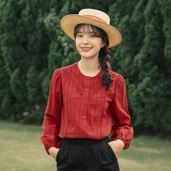 blouses spring arrival outwear versatile solid color round neck lace embroidered cotton long sleeve women's shirt 1rwz, White
blouses spring arrival outwear versatile solid color round neck lace embroidered cotton long sleeve women's shirt 1rwz, White